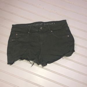 Articles of society green shorts
